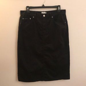 COPY - Calvin Klein Denim A-line Midi Skirt